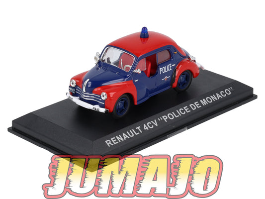 4CV801 Voiture 1/43 ALTAYA RENAULT 4CV Police de Monaco