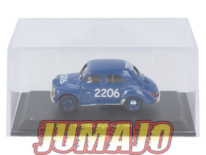 4CV9 Voiture 1/43 Eligor RENAULT 4 CV Mille Miglia 1063 1954 #2206