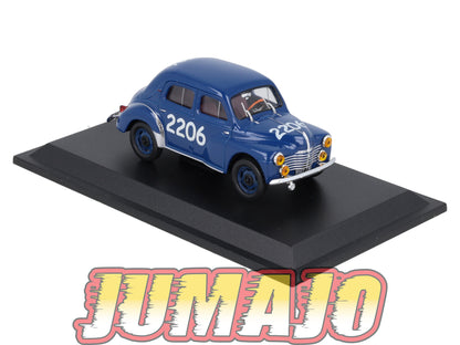 4CV9 Voiture 1/43 Eligor RENAULT 4 CV Mille Miglia 1063 1954 #2206