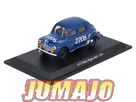 4CV9 Voiture 1/43 Eligor RENAULT 4 CV Mille Miglia 1063 1954 #2206