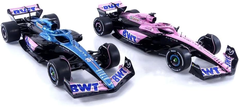 DH2 Lot de 2 voitures F1 1/18 SOLIDO : RENAULT Alpine A523 Launch livery #31 #10