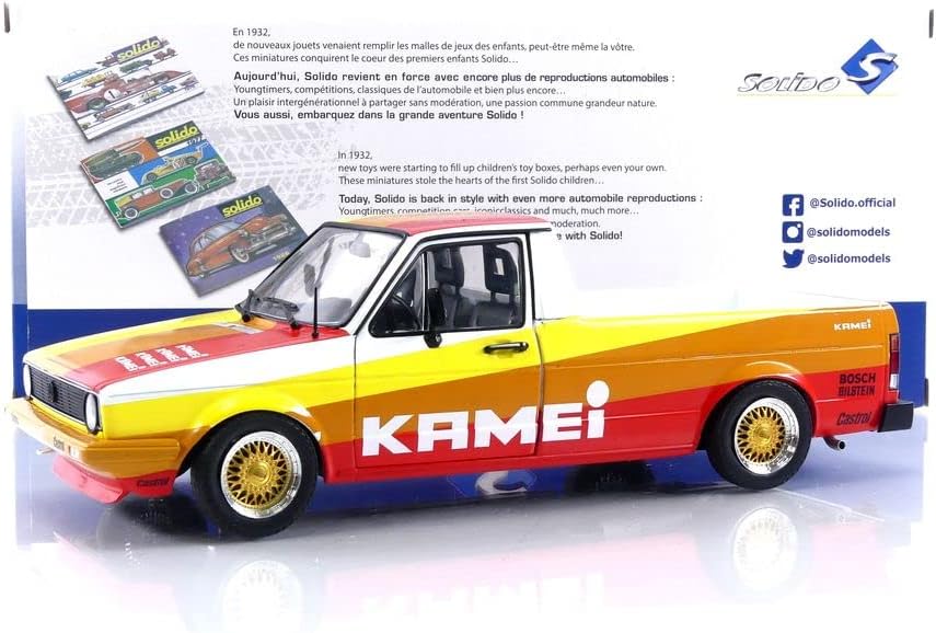 DH3506 Voiture 1/18 SOLIDO : VW Caddy MK1 Kamei Tribute 1982