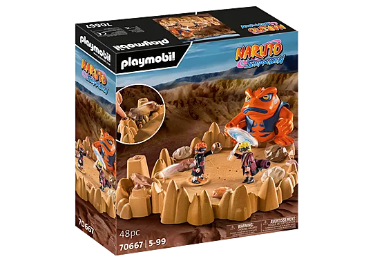 PLY147 Figurine PLAYMOBIL Naruto Shippuden : Naruto VS Pain 70667 48pc