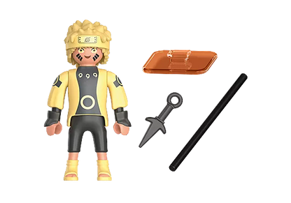 PLY104 Figurine PLAYMOBIL Naruto Shippuden : Naruto Rikudou Sennin Mode 71100