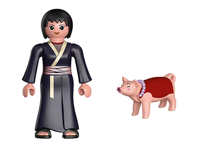 PLY121 Figurine PLAYMOBIL Naruto Shippuden : Shizune 71115