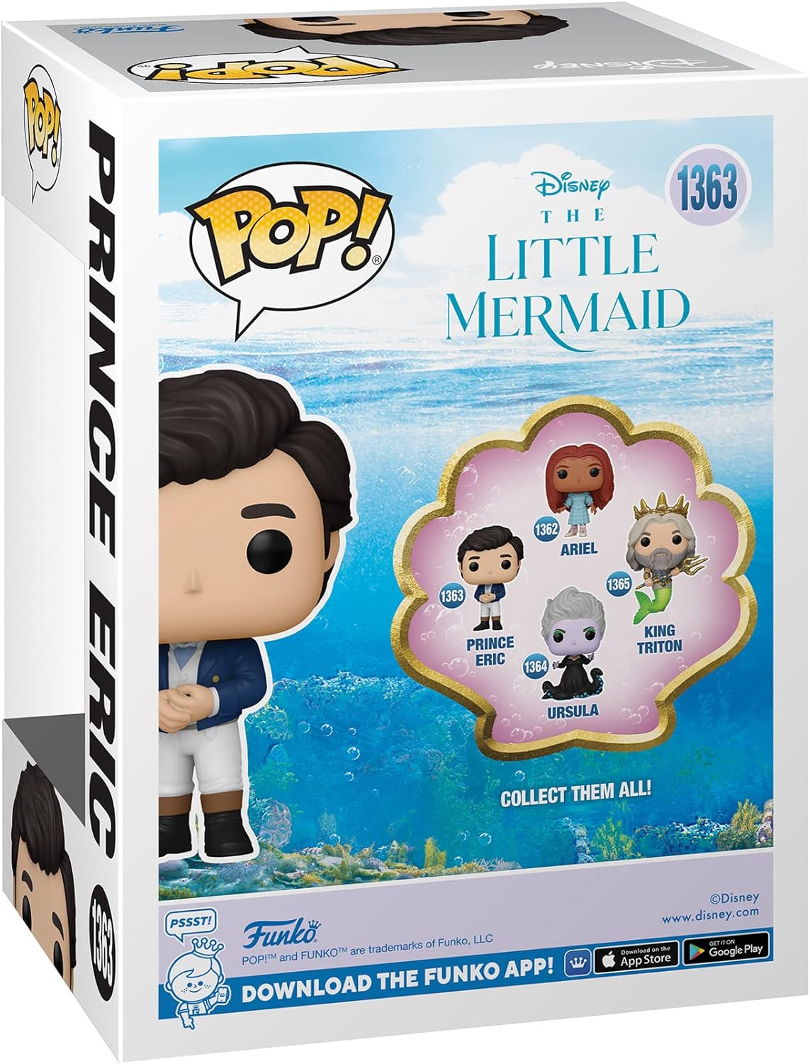 Figurine Vinyl FUNKO POP Disney The Little Mermaid : Prince Eric #1363