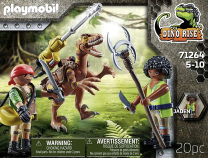 PLY26 PLAYMOBIL Dino Rise 71264 Deinonychus et guerriers