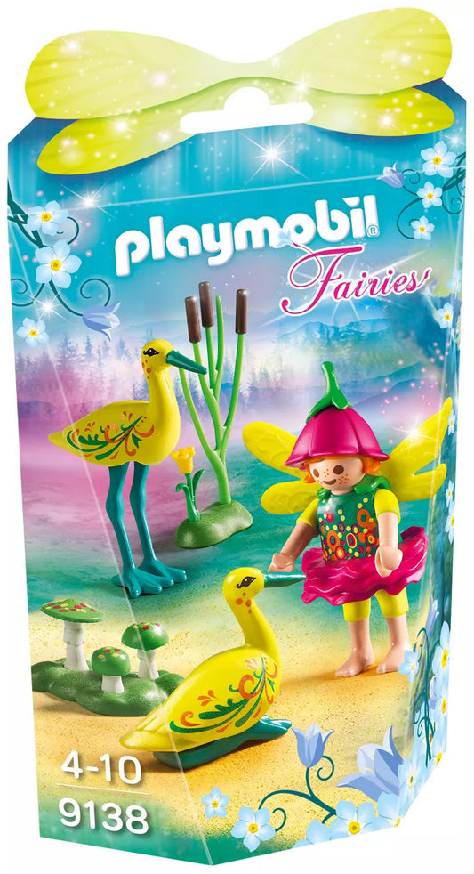 PLY42 PLAYMOBIL Fairies : Fée + Cygogne