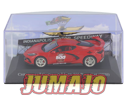 AC100 Voiture 1/43 IXO altaya Voitures américaines CHEVROLET Corvette Indy 500 Pace Car 2020