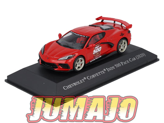 AC100 Voiture 1/43 IXO altaya Voitures américaines CHEVROLET Corvette Indy 500 Pace Car 2020