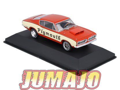 AC101 Voiture 1/43 IXO altaya Voitures américaines PLYMOUTH Barracuda Super Stock Test Mule 1968