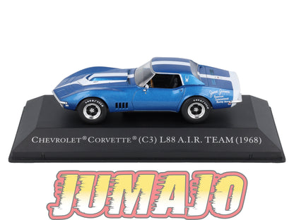 AC103 Voiture 1/43 IXO Altaya Chevrolet Corvette C3 1968 noir