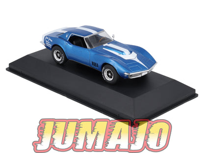 AC103 Voiture 1/43 IXO Altaya Chevrolet Corvette C3 1968 noir