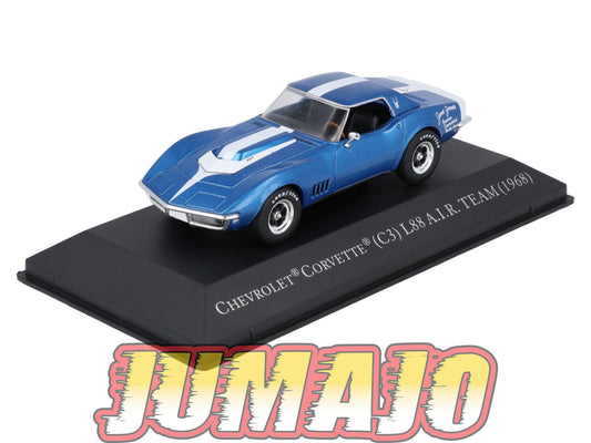 AC103 Voiture 1/43 IXO Altaya Chevrolet Corvette C3 1968 noir