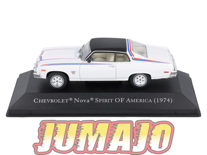 AC112 Voiture 1/43 IXO Voitures américaines CHEVROLET Nova 1974 Spirit Of America