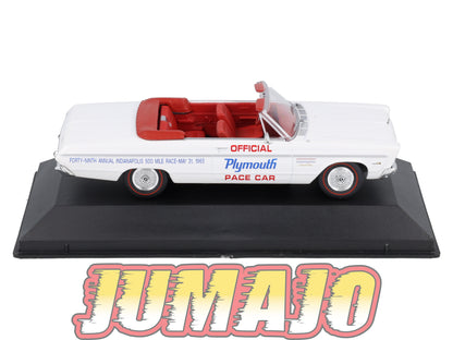 AC114 Voiture 1/43 IXO altaya Voitures américaines PLYMOUTH Sport Fury Indy 500 Cabriolet 1965