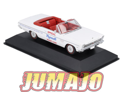 AC114 Voiture 1/43 IXO altaya Voitures américaines PLYMOUTH Sport Fury Indy 500 Cabriolet 1965