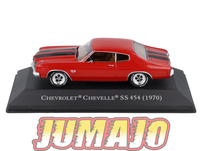 AC121 Voiture 1/43 IXO altaya américaines Chevrolet Chevelle  SS 454 1970