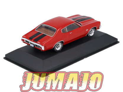 AC121 Voiture 1/43 IXO altaya américaines Chevrolet Chevelle  SS 454 1970