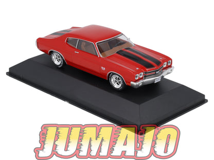 AC121 Voiture 1/43 IXO altaya américaines Chevrolet Chevelle  SS 454 1970