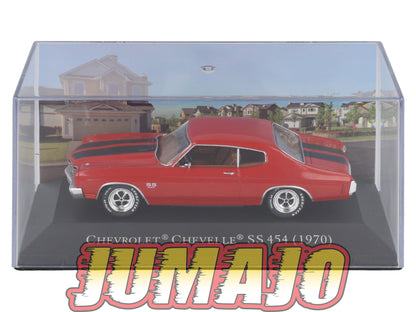 AC121 Voiture 1/43 IXO altaya américaines Chevrolet Chevelle  SS 454 1970