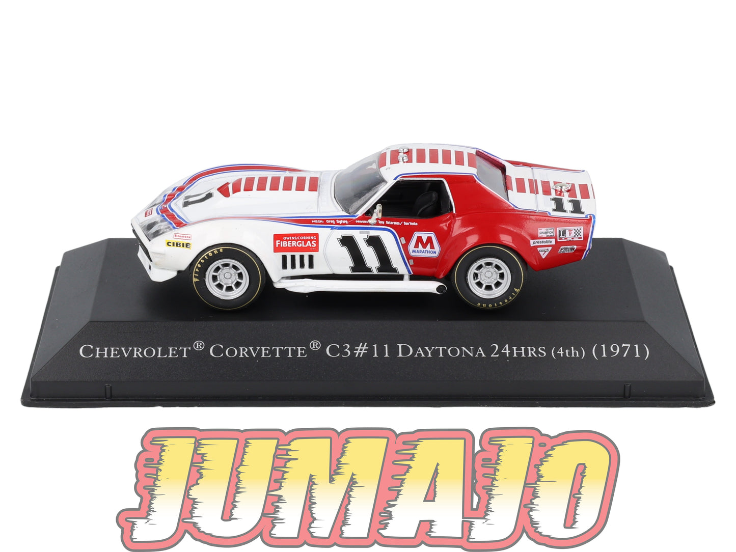 AC124 Voiture 1/43 IXO altaya américaines CHEVROLET Corvette C3 #11 Daytona 24H 1971