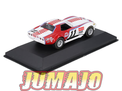 AC124 Voiture 1/43 IXO altaya américaines CHEVROLET Corvette C3 #11 Daytona 24H 1971