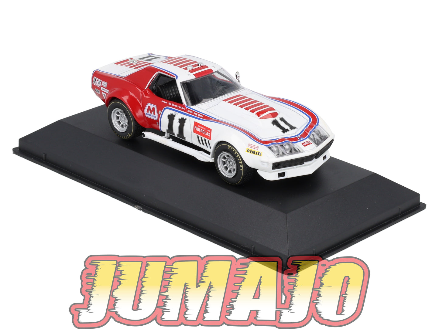 AC124 Voiture 1/43 IXO altaya américaines CHEVROLET Corvette C3 #11 Daytona 24H 1971