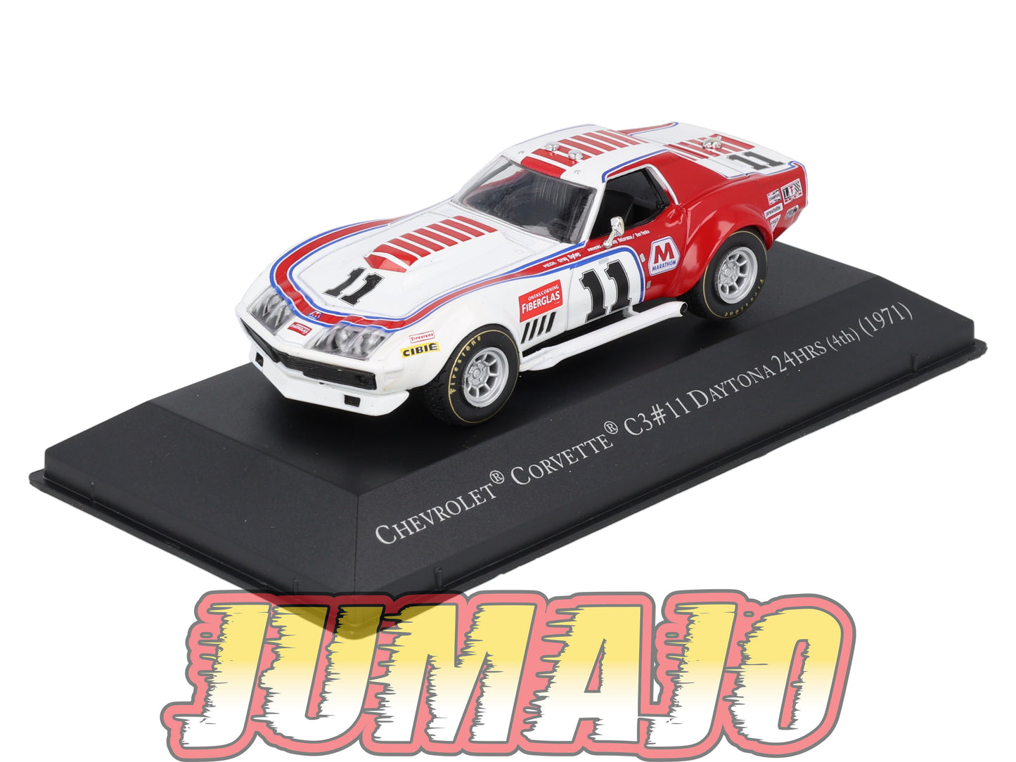 AC124 Voiture 1/43 IXO altaya américaines CHEVROLET Corvette C3 #11 Daytona 24H 1971