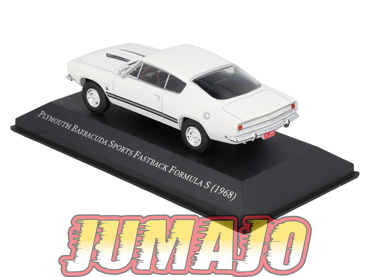 AC139 Voiture 1/43 IXO Altaya Plymouth Barracuda Sports Fastback Formula S 1968 blanc