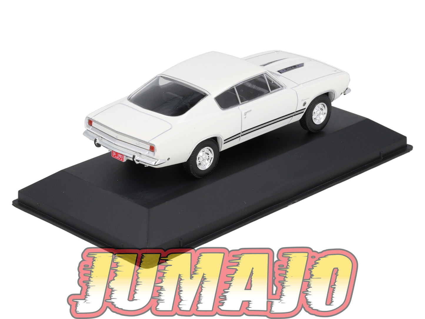 AC139 Voiture 1/43 IXO Altaya Plymouth Barracuda Sports Fastback Formula S 1968 blanc
