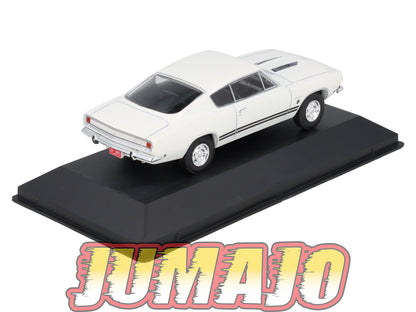 AC139 Voiture 1/43 IXO Altaya Plymouth Barracuda Sports Fastback Formula S 1968 blanc