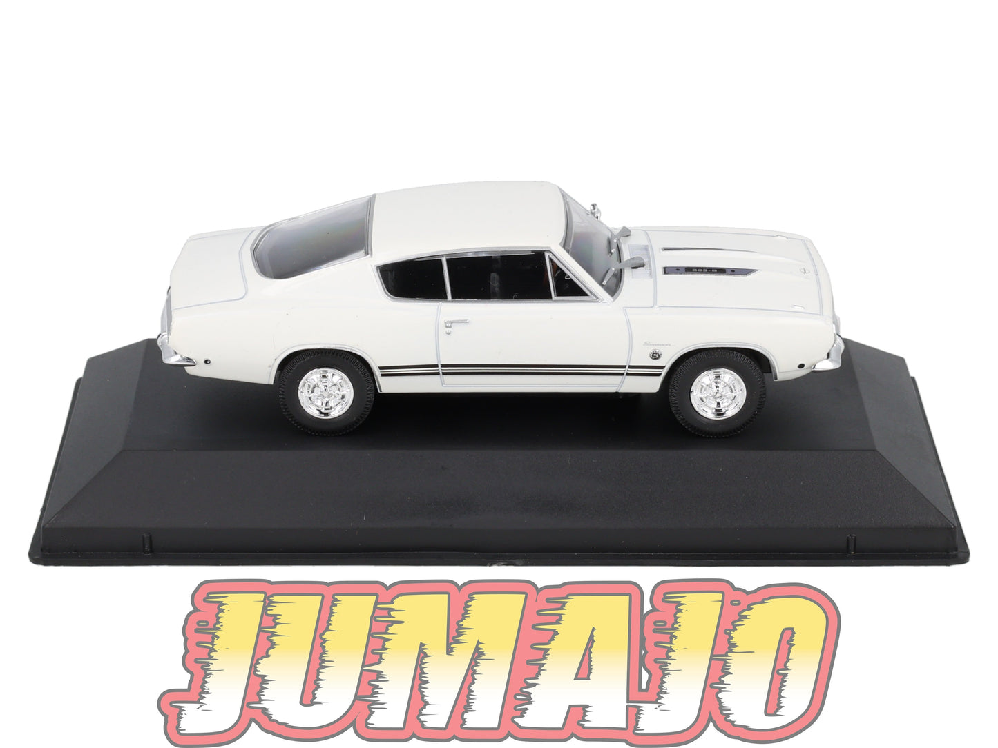 AC139 Voiture 1/43 IXO Altaya Plymouth Barracuda Sports Fastback Formula S 1968 blanc