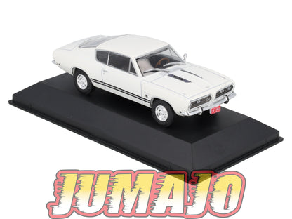 AC139 Voiture 1/43 IXO Altaya Plymouth Barracuda Sports Fastback Formula S 1968 blanc