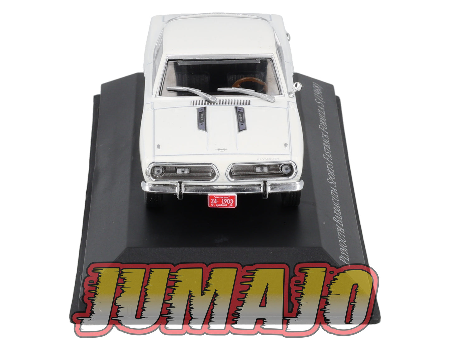 AC139 Voiture 1/43 IXO Altaya Plymouth Barracuda Sports Fastback Formula S 1968 blanc