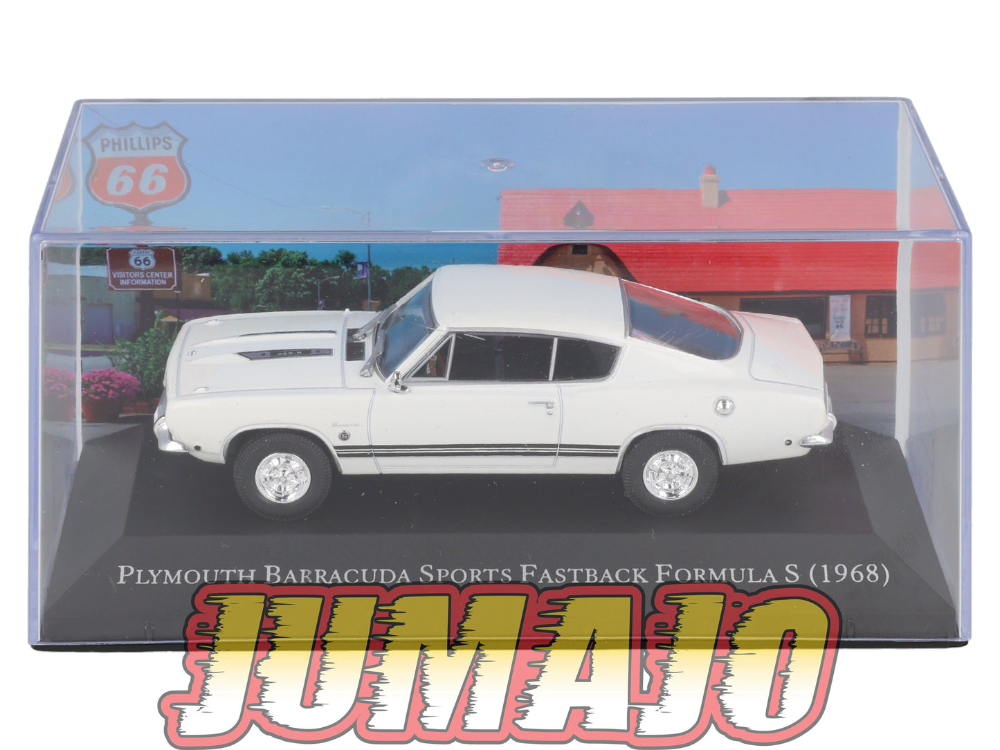 AC139 Voiture 1/43 IXO Altaya Plymouth Barracuda Sports Fastback Formula S 1968 blanc