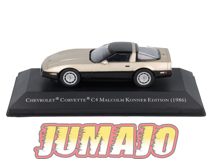 AC95 Voiture 1/43 IXO altaya américaines CHEVROLET Corvette C4 Malcolm Konner 1986