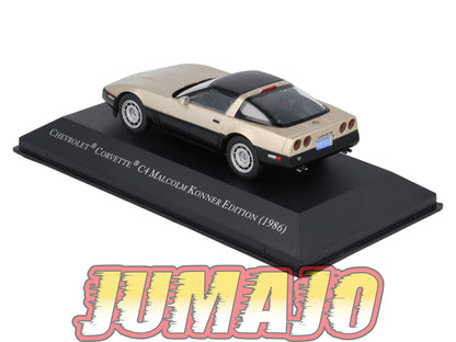 AC95 Voiture 1/43 IXO altaya américaines CHEVROLET Corvette C4 Malcolm Konner 1986