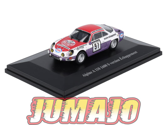 ALP15 Voiture 1/43 Eligor RENAULT Alpine 110 1600 S Version Echappement #51