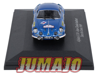 ALP1 Voiture 1/43 Eligor RENAULT Alpine A 110 Tour de Corse Andruet #57 1969