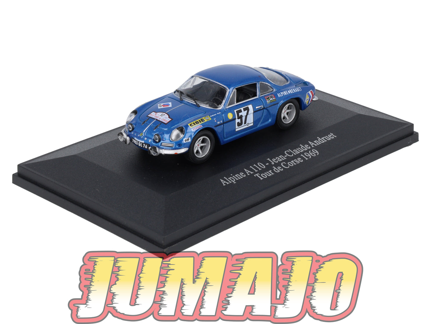 ALP1 Voiture 1/43 Eligor RENAULT Alpine A 110 Tour de Corse Andruet #57 1969