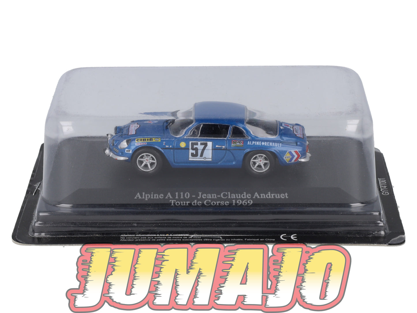 ALP1 Voiture 1/43 Eligor RENAULT Alpine A 110 Tour de Corse Andruet #57 1969