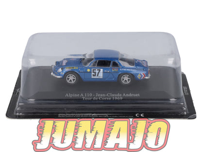 ALP1 Voiture 1/43 Eligor RENAULT Alpine A 110 Tour de Corse Andruet #57 1969