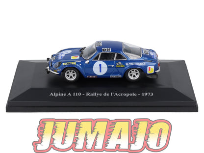 ALP22 Voiture 1/43 Eligor RENAULT Alpine A 110 Rallye De L'Acropole 1973