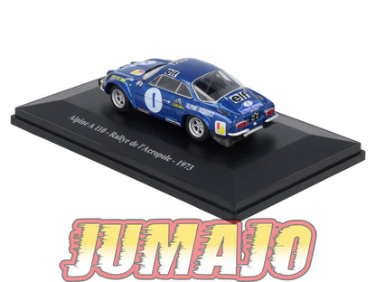 ALP22 Voiture 1/43 Eligor RENAULT Alpine A 110 Rallye De L'Acropole 1973