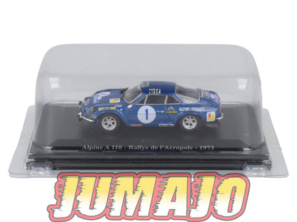 ALP22 Voiture 1/43 Eligor RENAULT Alpine A 110 Rallye De L'Acropole 1973