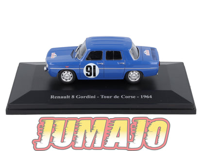 ALP44 Voiture 1/43 Eligor RENAULT 8 Gordini Tour de Corse 1964 #91