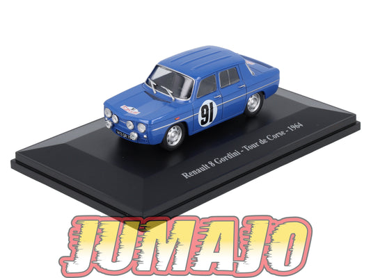 ALP44 Voiture 1/43 Eligor RENAULT 8 Gordini Tour de Corse 1964 #91