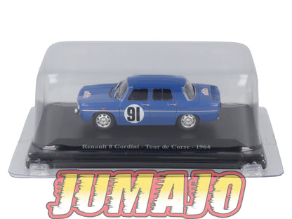 ALP44 Voiture 1/43 Eligor RENAULT 8 Gordini Tour de Corse 1964 #91