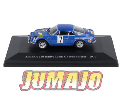 ALP52 Voiture 1/43 Eligor RENAULT Alpine A 110 Lyon Charbonnières 1970 #17